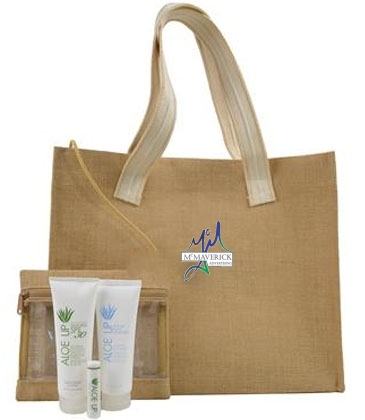 Jute Beach Bag Kit With White Collection