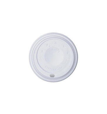 White 8 Oz. Foam Cup Traveler Lid