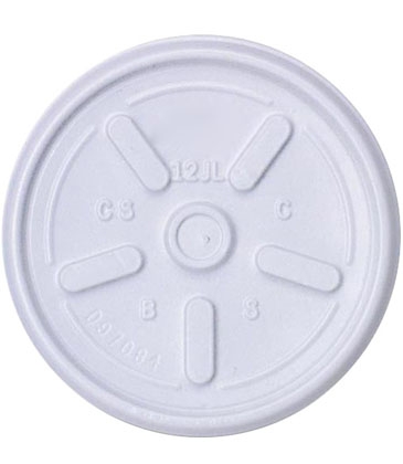 White 16 Oz. & 20 Oz. Foam Cup Tear Tab Lid