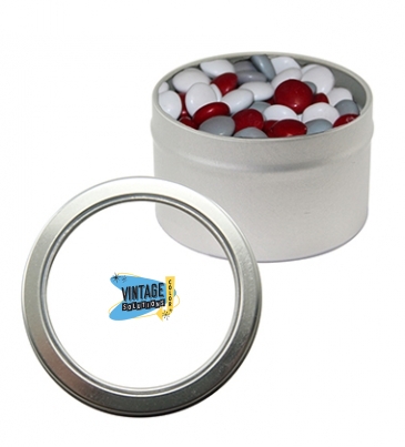 Candy Window Tin - Corporate Color Chocolates