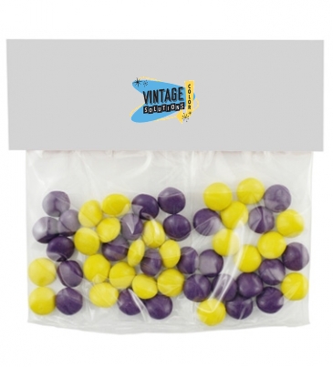Candy Bag With Header Card (Small) - Corporate Color Chocolates