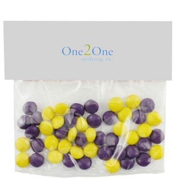 Candy Bag With Header Card (Small) - Corporate Color Chocolates