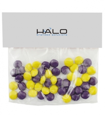 Candy Bag With Header Card (Small) - Corporate Color Chocolates