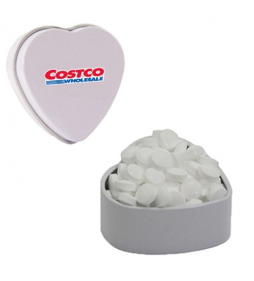 Small Heart Tin_Colored Candy, Chocolate Littles, Sugar-Free Pepp