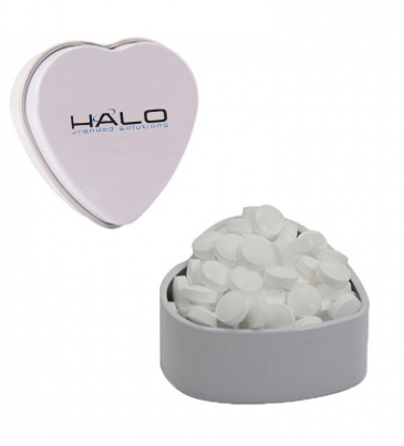 Small Heart Tin_Colored Candy, Chocolate Littles, Sugar-Free Pepp