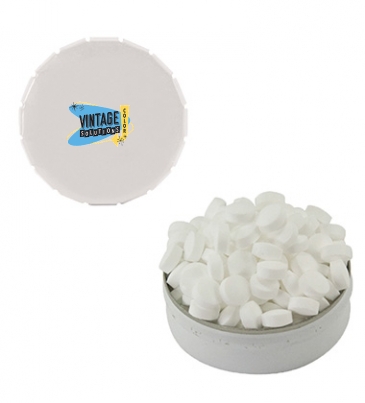 Snap Top Tin (Large)-Chocolate Littles, Colored Candy, Sugar-Free