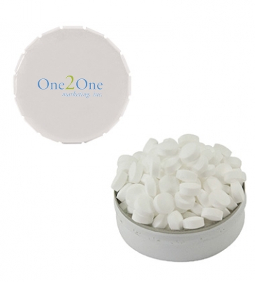 Snap Top Tin (Large)-Chocolate Littles, Colored Candy, Sugar-Free