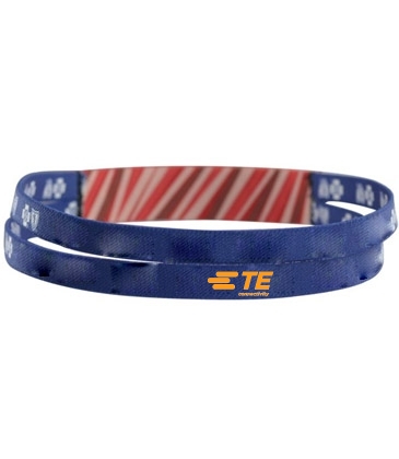 1" Dye-Sublimated Stretchy Elastic Headband with two 1/2" Bands