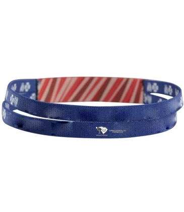 1" Dye-Sublimated Stretchy Elastic Headband with two 1/2" Bands