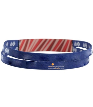 1" Dye-Sublimated Stretchy Elastic Headband with two 1/2" Bands