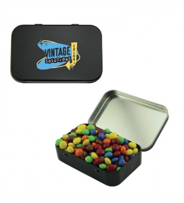 Large Tin -Chocolates, Hearts, Peppermints, Candy