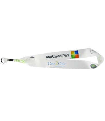 1 1/2" Dye-Sublimated Satin Ribbon Lanyard