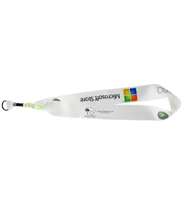1 1/2" Dye-Sublimated Satin Ribbon Lanyard