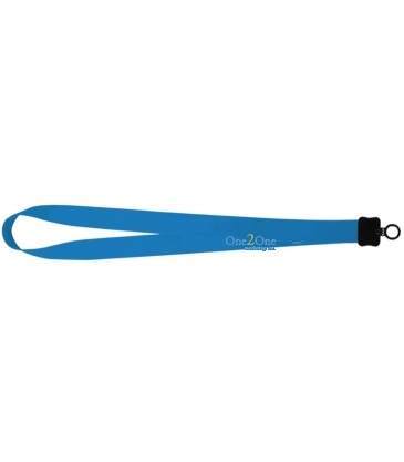 1" Dye-Sublimated Stretchy Elastic Lanyard with Plastic Clamshell