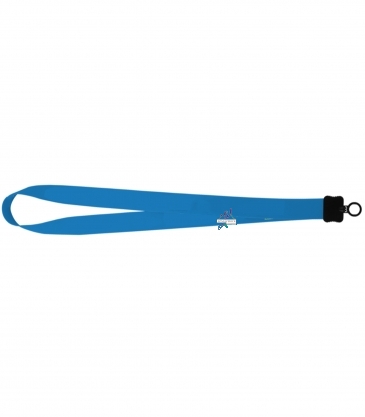 1" Dye-Sublimated Stretchy Elastic Lanyard with Plastic Clamshell