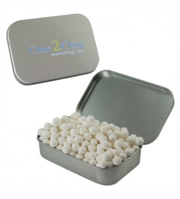 Large Tin -Signature Peppermints, Red Hots