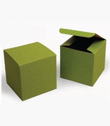 Tinted Kraft Folding Gift Box 7" x 4" x 3"