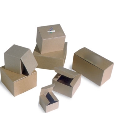 Natural Kraft Groove Folding Gift Box 14x8x6