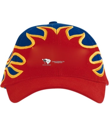 Brushed Heavy Cotton with Flame Design
