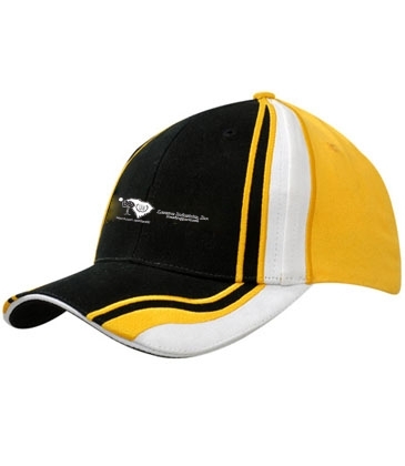 Brushed Heavy Cotton with Crown/Peak Inserts & Embroidery