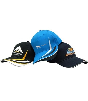 Brushed Heavy Cotton with Indented Peak & Crown/Peak Embroidery