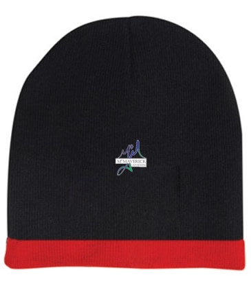 Roll Down Two Tone Acrylic Beanie - Toque