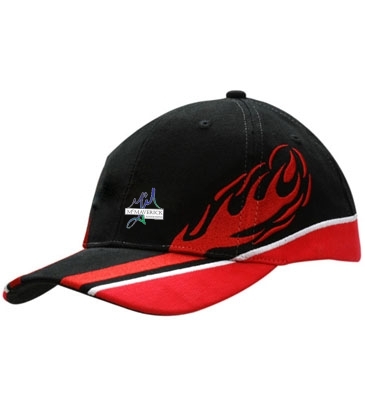 Brushed Heavy Cotton w/ Embroidery Flames & Trim