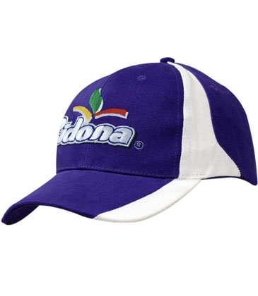 Brushed Heavy Cotton with Inserts on Crown & Peak