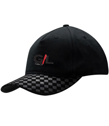 Brushed Heavy Cotton with Check Embossed Nubuck Peak
