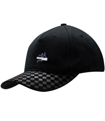 Brushed Heavy Cotton with Check Embossed Nubuck Peak