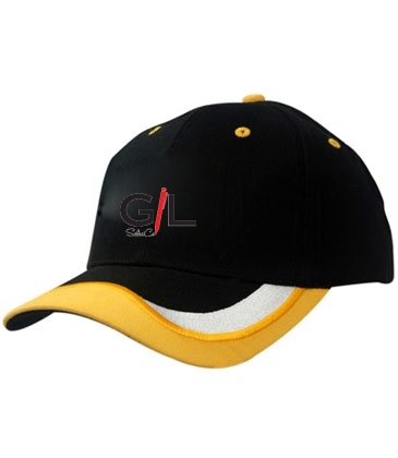 Brushed Heavy Cotton with Fabric Inserts/Embroidery on Peak