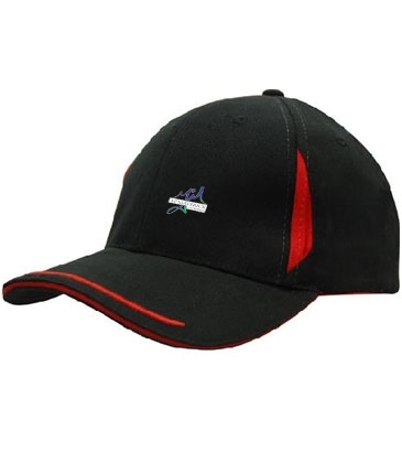 Brushed Heavy Cotton with Crown Inserts, Peak Trim & Sandwich