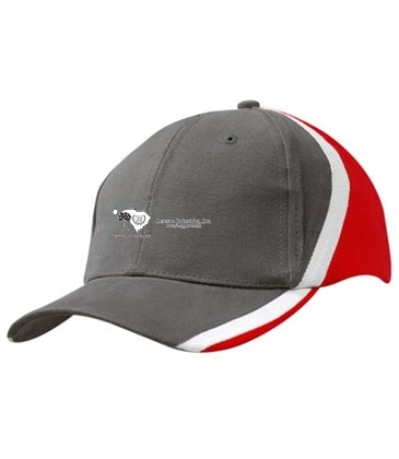 Brushed Heavy Cotton with Stripes on Crown & Peak