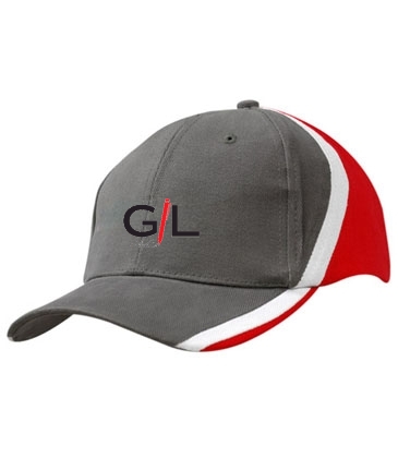 Brushed Heavy Cotton with Stripes on Crown & Peak