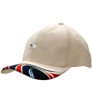 Brushed Heavy Cotton with Peak Insert/Wave Embroidery