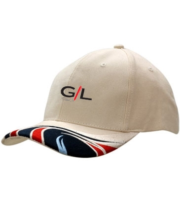 Brushed Heavy Cotton with Peak Insert/Wave Embroidery