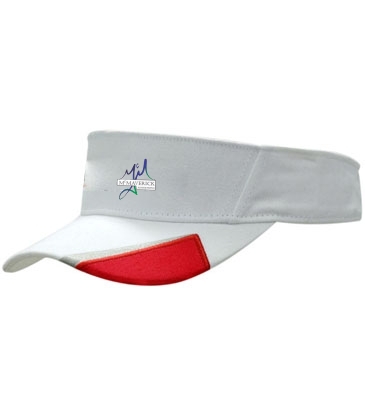 Brushed Heavy Cotton Visor With Peak Insert & Embroidery