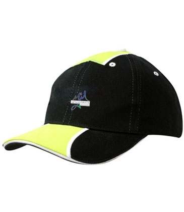 Brushed Heavy Cotton with Fabric Inserts on Crown & Peak Top