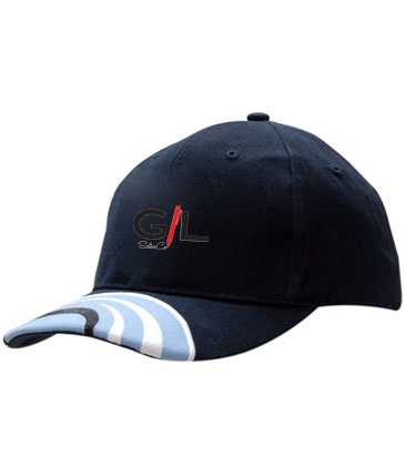 Brushed Heavy Cotton with Peak Insert & Embroided Lines