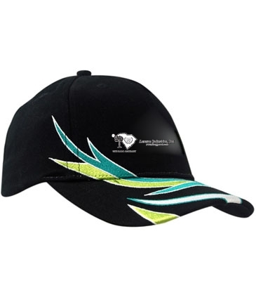 Brushed Heavy Cotton with Crown & Peak Flash Embroidery
