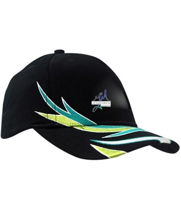 Brushed Heavy Cotton with Crown & Peak Flash Embroidery