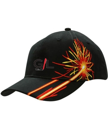 Brushed Heavy Cotton with Firework Embroidery