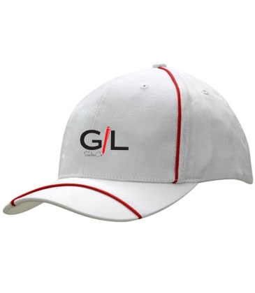 Brushed Heavy Cotton with Piping on Crown & Peak