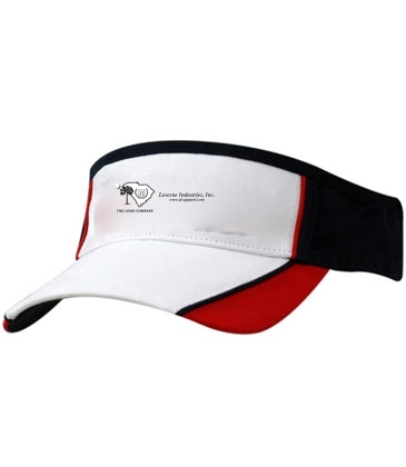 Brushed Heavy Cotton Tri Colour Visor