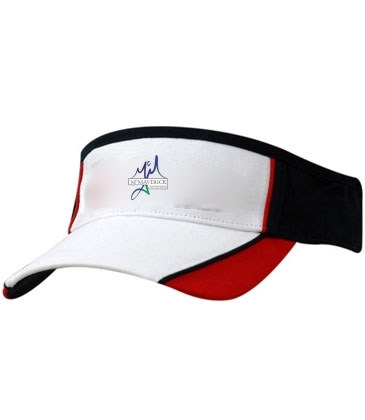 Brushed Heavy Cotton Tri Colour Visor