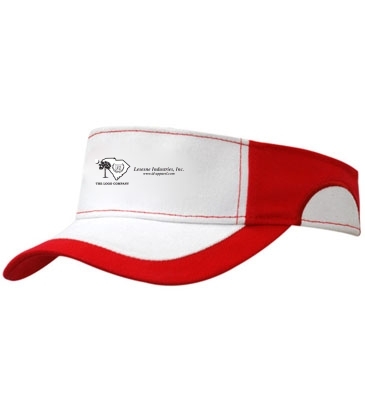 Brushed Heavy Cotton Visor with Peak Indent