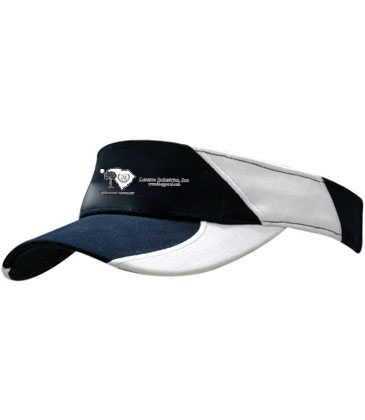 Brushed Heavy Cotton Visor with Inserts & Embroidery
