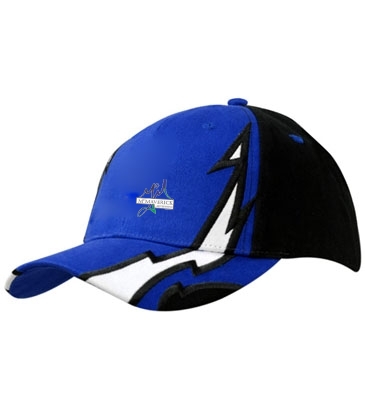 Brushed Heavy Cotton w/ Lightning Design on Crown & Peak