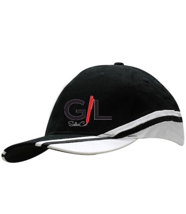 Brushed Heavy Cotton with Crown & Peak Inserts/Embroidery
