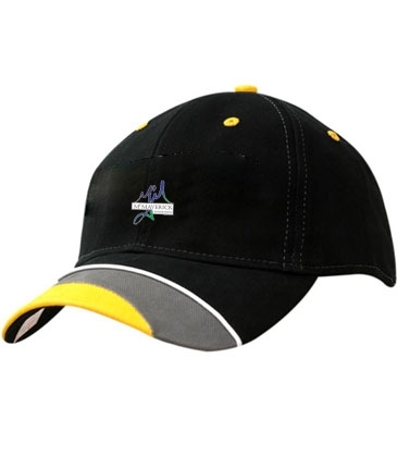 Brushed Heavy Cotton with Crown/Peak Inserts & Piping